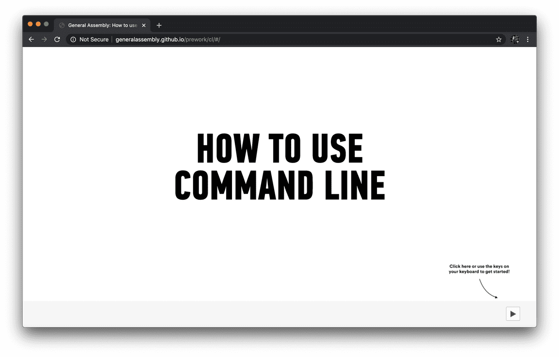 Command Line Tutorial